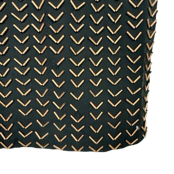 6 Shore Road Black Beaded Mini Dress Size Small Short‎ Sleeve Low Back - Picture 14 of 15